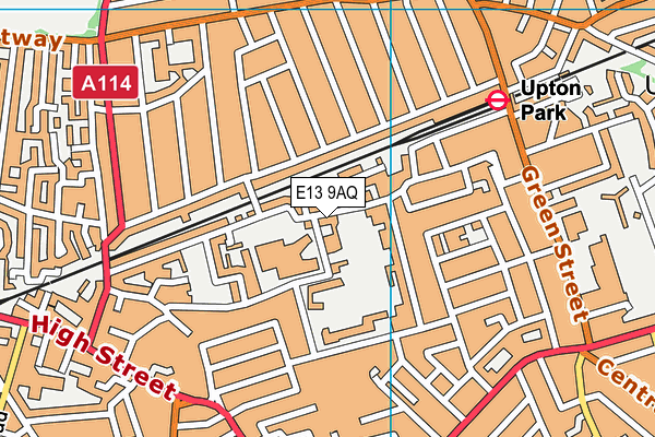 E13 9AQ map - OS VectorMap District (Ordnance Survey)