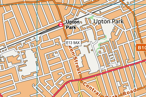 St Edward's Catholic Primary School map (E13 9AX) - OS VectorMap District (Ordnance Survey)
