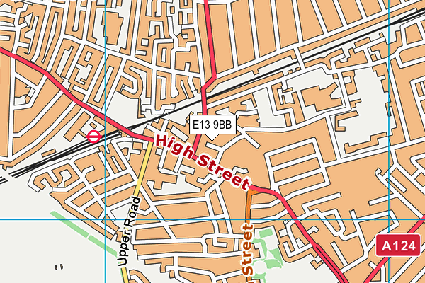 E13 9BB map - OS VectorMap District (Ordnance Survey)