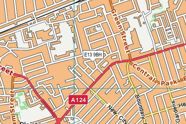 E13 9BH map - OS VectorMap District (Ordnance Survey)