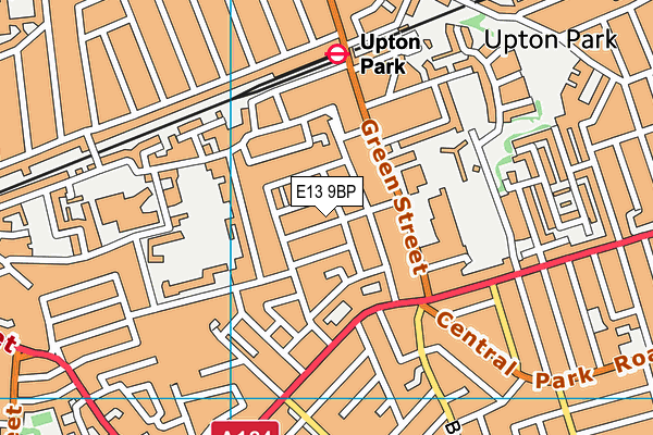 E13 9BP map - OS VectorMap District (Ordnance Survey)