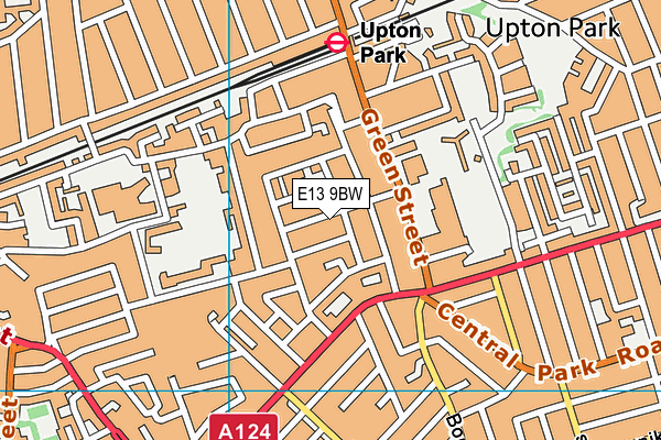 E13 9BW map - OS VectorMap District (Ordnance Survey)