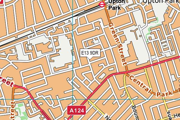 E13 9DR map - OS VectorMap District (Ordnance Survey)