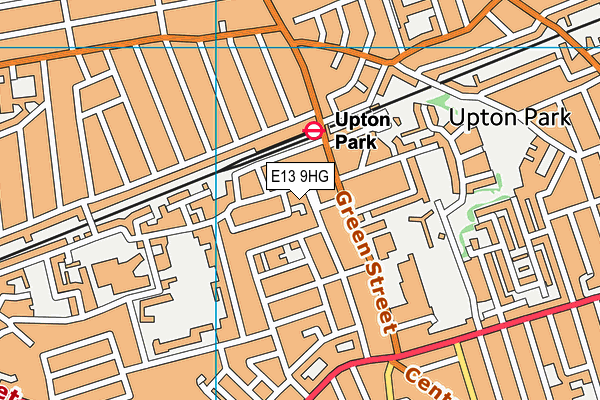 E13 9HG map - OS VectorMap District (Ordnance Survey)