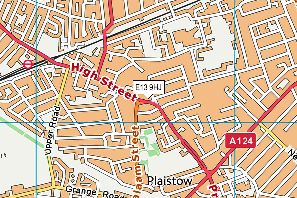 E13 9HJ map - OS VectorMap District (Ordnance Survey)