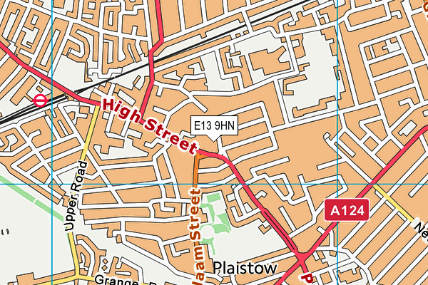 E13 9HN map - OS VectorMap District (Ordnance Survey)