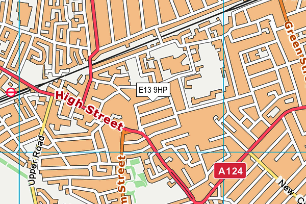 E13 9HP map - OS VectorMap District (Ordnance Survey)