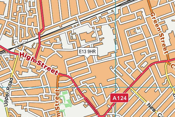 E13 9HR map - OS VectorMap District (Ordnance Survey)