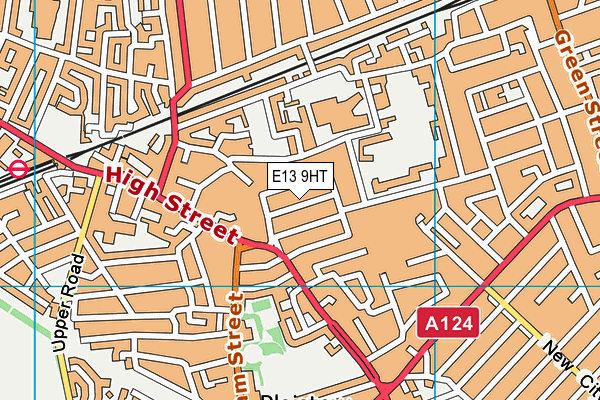 E13 9HT map - OS VectorMap District (Ordnance Survey)