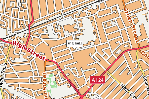 E13 9HU map - OS VectorMap District (Ordnance Survey)