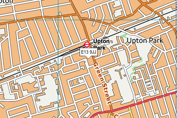 E13 9JJ map - OS VectorMap District (Ordnance Survey)