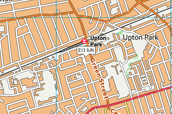 E13 9JN map - OS VectorMap District (Ordnance Survey)