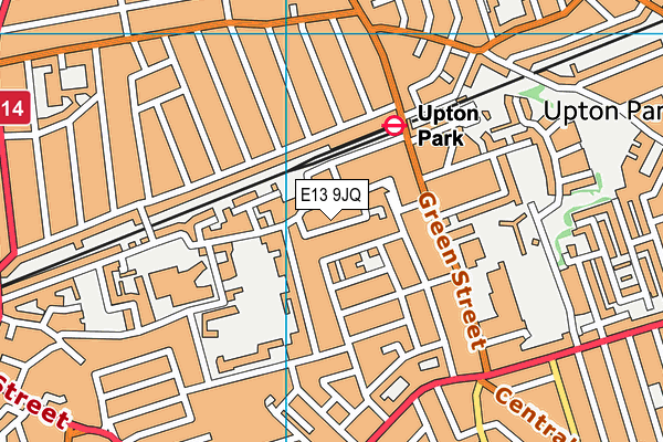 E13 9JQ map - OS VectorMap District (Ordnance Survey)