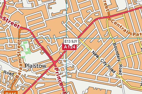 E13 9JY map - OS VectorMap District (Ordnance Survey)