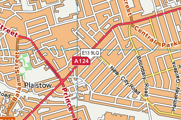 E13 9LQ map - OS VectorMap District (Ordnance Survey)