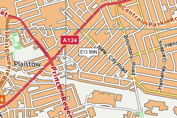 E13 9NN map - OS VectorMap District (Ordnance Survey)