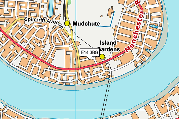 Millwall Park map (E14 3BG) - OS VectorMap District (Ordnance Survey)
