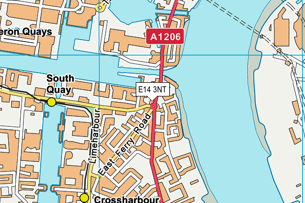 E14 3NT map - OS VectorMap District (Ordnance Survey)