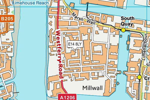 Seven Mills Primary School map (E14 8LY) - OS VectorMap District (Ordnance Survey)