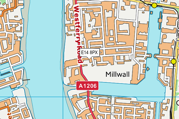 Tiller Leisure Centre map (E14 8PX) - OS VectorMap District (Ordnance Survey)