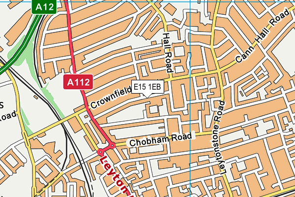 E15 1EB map - OS VectorMap District (Ordnance Survey)