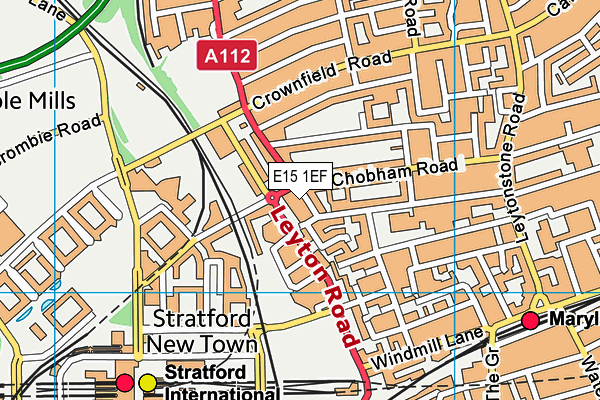 E15 1EF map - OS VectorMap District (Ordnance Survey)