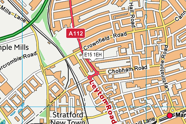 E15 1EH map - OS VectorMap District (Ordnance Survey)