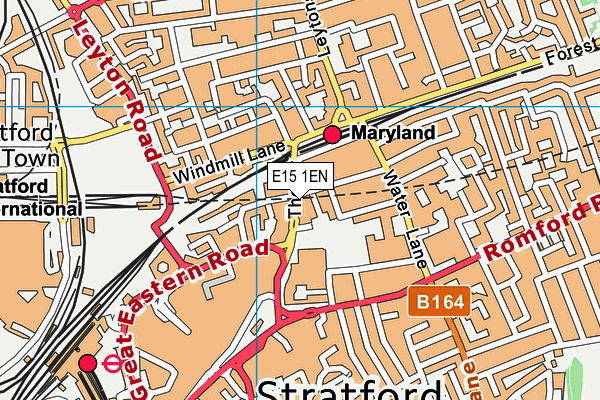 E15 1EN map - OS VectorMap District (Ordnance Survey)
