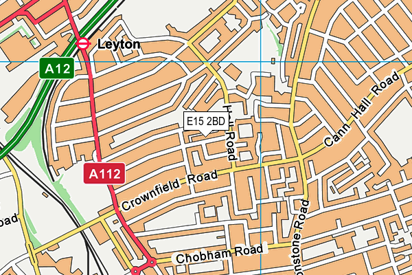 E15 2BD map - OS VectorMap District (Ordnance Survey)