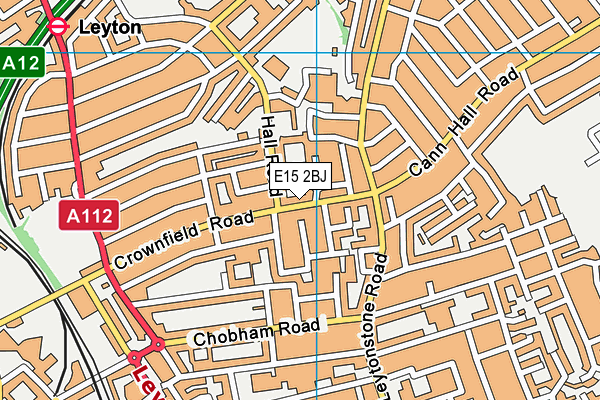 E15 2BJ map - OS VectorMap District (Ordnance Survey)