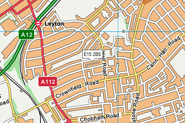 Downsell Primary School map (E15 2BS) - OS VectorMap District (Ordnance Survey)