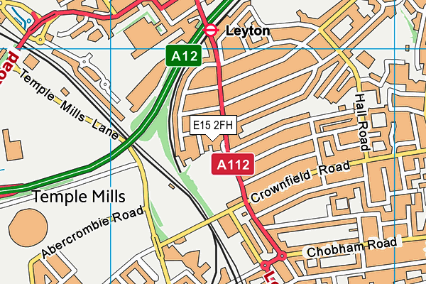 E15 2FH map - OS VectorMap District (Ordnance Survey)