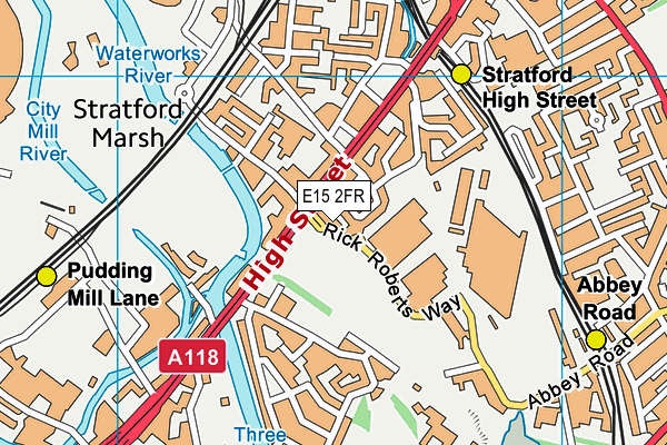 E15 2FR map - OS VectorMap District (Ordnance Survey)