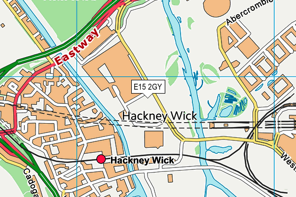 E15 2GY map - OS VectorMap District (Ordnance Survey)