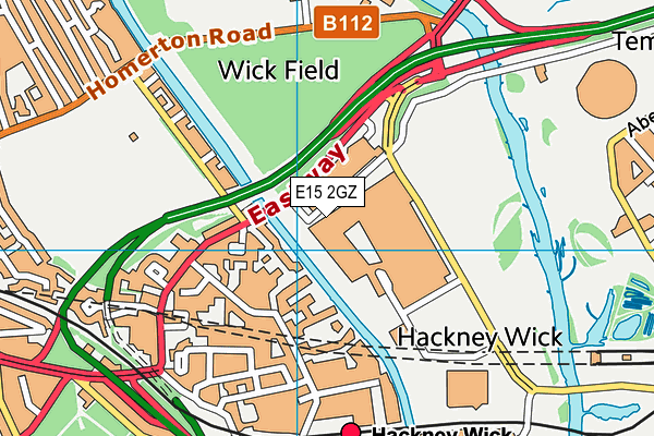 E15 2GZ map - OS VectorMap District (Ordnance Survey)