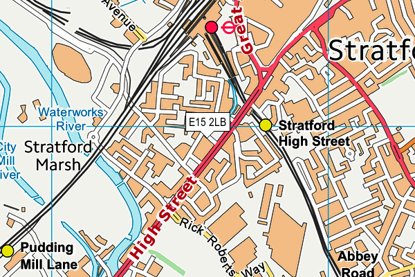 E15 2LB map - OS VectorMap District (Ordnance Survey)