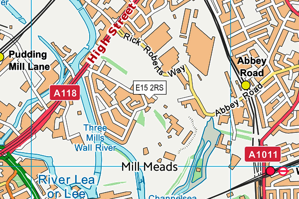 E15 2RS map - OS VectorMap District (Ordnance Survey)