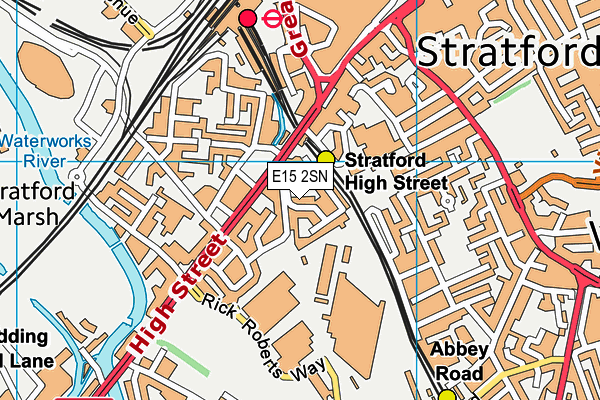 E15 2SN map - OS VectorMap District (Ordnance Survey)