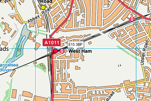 East London Rfc map (E15 3BP) - OS VectorMap District (Ordnance Survey)