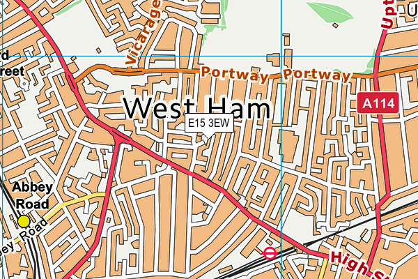 E15 3EW map - OS VectorMap District (Ordnance Survey)