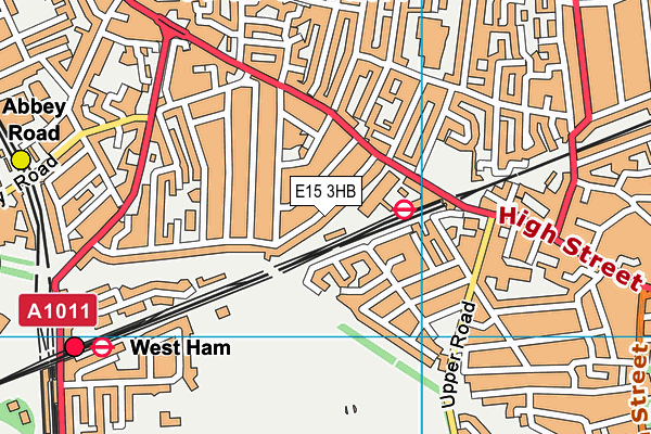 E15 3HB map - OS VectorMap District (Ordnance Survey)