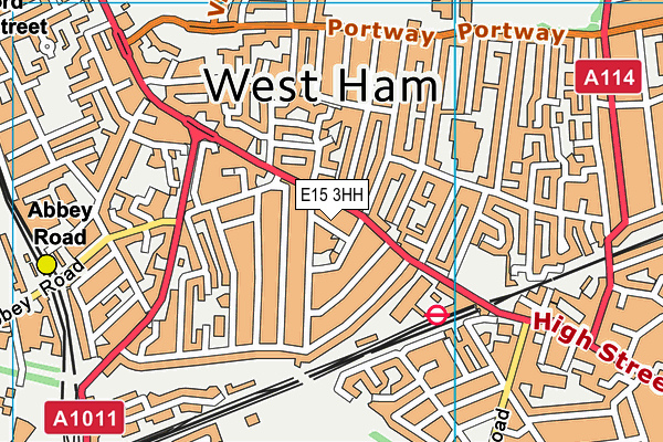 E15 3HH map - OS VectorMap District (Ordnance Survey)