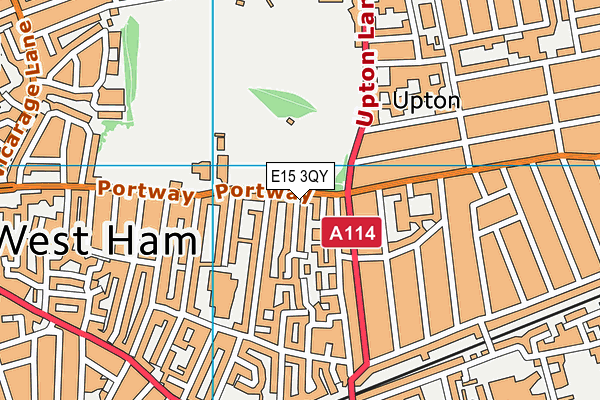 E15 3QY map - OS VectorMap District (Ordnance Survey)