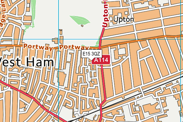 E15 3QZ map - OS VectorMap District (Ordnance Survey)