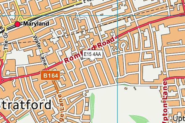 E15 4AA map - OS VectorMap District (Ordnance Survey)