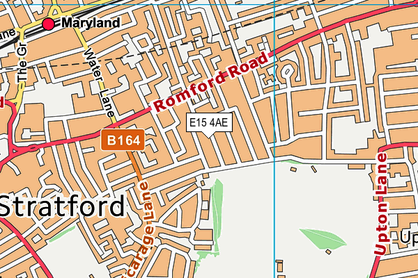 E15 4AE map - OS VectorMap District (Ordnance Survey)