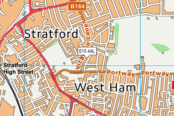 E15 4AL map - OS VectorMap District (Ordnance Survey)