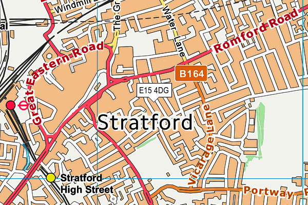 E15 4DG map - OS VectorMap District (Ordnance Survey)