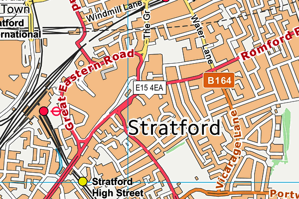 E15 4EA map - OS VectorMap District (Ordnance Survey)