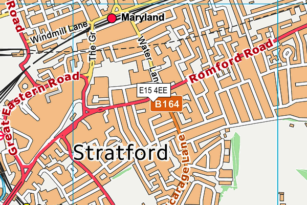 E15 4EE map - OS VectorMap District (Ordnance Survey)